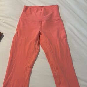 Lululemon Align Leggings 23” Crop in Rasberry Cream Size 4